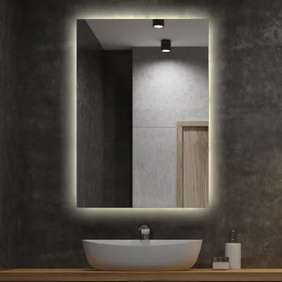 Obrázok produktu pre Kúpeľňové zrkadlo s osvetlením Kúpeľňové zrkadlo LED - 60 cm x 40 cm - (teplá biela 3000K)