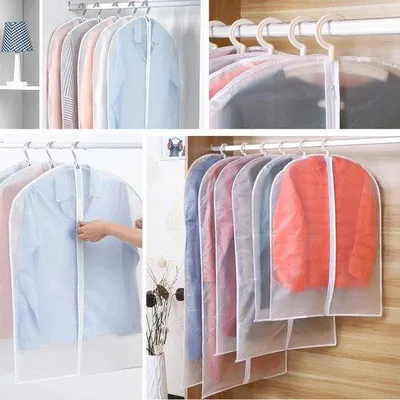 Produktbild von Famanu Kleiderhüllen 6er Set - Transparent, Wasserabweisend, Atmungsaktiv