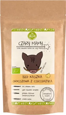 Zdjęcie produktu dla KASZKA ORKISZOWA Z CIECIERZYCĄ BEZ DODATKU CUKRÓW200 g - HELPA
