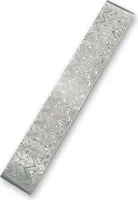 Image de Acier damasquiné Billet Cutter Embryo Matériaux de forge trempés lissés pour bricolage Matériaux polyvalents