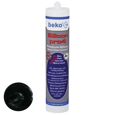 Produktbild von beko Silikon pro4 | Premium 310ml | schwarz