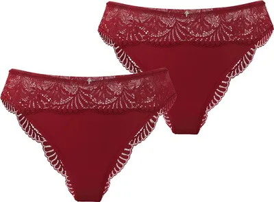Produktbild von JOOP! Damen Slip 2-Pack Beautiful - rot - Größe 42