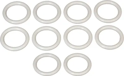 Produktbild von 50 Stück Gardinenringe Ringe Stilringe für Gardinenstange 16 / 20 mm mit Faltenlegehaken weiß