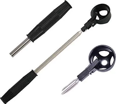 Produktbild von Stainless Steel Golf Ball Retriever, Retractable Golf Ball, Pickup, Golf Ball, Scoop, Grabber, Black