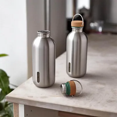 Obrázok produktu pre BLACK+BLUM | Fľaša na vodu, oceľ, farba oceánu, 600 ml