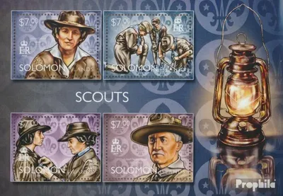 Produktbild von Briefmarken Salomoninseln 2014 Mi 2757-2760 Kleinbogen (kompl. Ausg.) postfrisch Pfadfinder