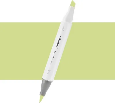 Image de Pinceau et ciseau double face OHUHU, G060 Celery Yellow