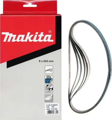 Immagine prodotto di Nastro abrasivo Makita 9 mm K80 25 pezzi P-39453