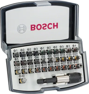 Produktbild von 32-tlg. Schrauberbit-Set, PH, PZ, H, T