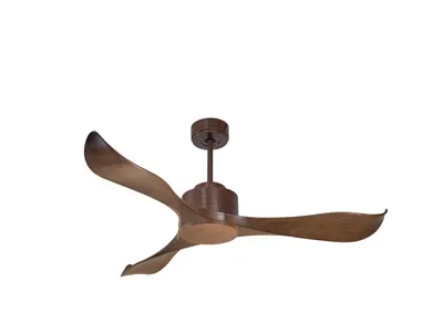 Produktbild von Deckenventilator DC braun mit Holzflügeln 132cm für 35m2