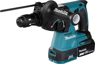 Produktbild von Makita Akku-Kombihammer 18V / 5,0 Ah, 3 Akkus + Ladegerät im MAKPAC
