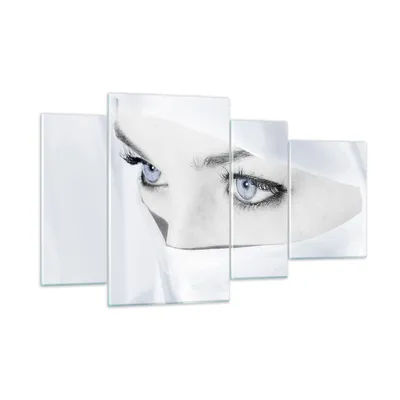 Produktbild von Bilder auf glas - Schönheit Gesicht Mädchen Mode - 120x70cm - Glasbilder - Wandbilder - Kunstdruck - zum Aufhängen bereit - Wanddekoration aus Glas - Glas Bilder - Wandbild auf Glas - GDL120x70-2159