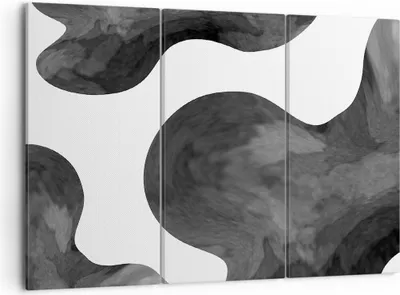 Produktbild von Bild auf Leinwand - Leinwandbild - 3 Teile - Abstraktion Form Figur - 105x70cm - Wand Bild - Wanddeko - Wandbilder - Leinwanddruck - Bilder - Wanddekoration - Leinwand bilder - CE105x70-5134