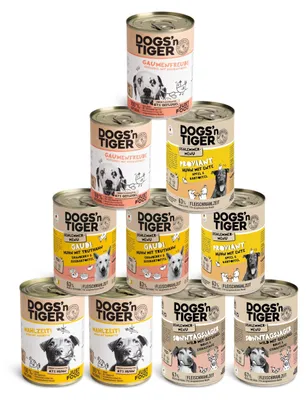 Productafbeelding van Hondenvoer, natvoer, met een mix van gevogelte, 10 porties van 400 gram