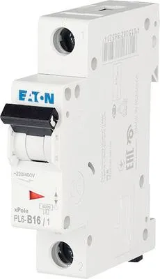 Obrázek produktu pro Jistič Eaton PL6-B16/1 1p, B, 16A, 6kA