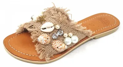 Produktbild von BaliBali Shell Star Pantolette Beige