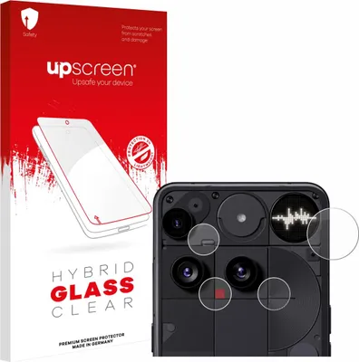 Produktbild von upscreen Schutzglas für Nothing Phone (3) (NUR Kameraschutz) Schutzfolie Panzer Folie Glas Display Schutz klar