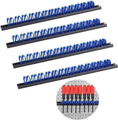 Produktbild von Famanu Schraubendreher Halter - Schraubendreher Organizer - Werkzeughalter - Handwerkzeug-Organizer -  Geöffneter Wandhalter für Schraubendreher