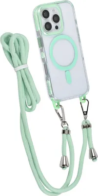 Produktbild von TUNIQ iPhone 16 Pro Back cover case - neck cord -TPU+PC - Green