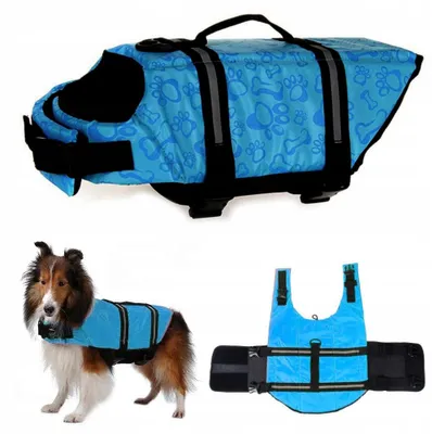 Produktbild von DKM Kapok Rettungsweste für Hunde blau Größe XS