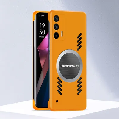 Produktbild von Realme GT Hülle, Frameless PC Matt Kühlabdeckung Loch Wärmeableitung Schutzhülle für Realme GT Orange