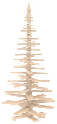 Produktbild von vidaXL Holz Weihnachtsbaum KOTKA 210 cm Massives Kiefernholz Natürlich