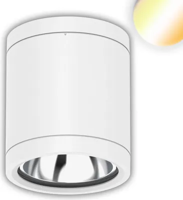 Produktbild von ISOLED LED Deckenaufbaustrahler IP65, weiß, 10W, ColorSwitch 3000/4000/5000K, dimmbar