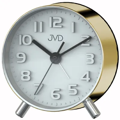 Produktbild von JVD SRP2121.2 Wecker Quarz analog golden leise ohne Ticken