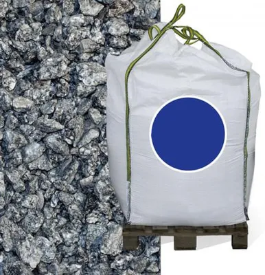 Produktbild von Granitsplitt Hellgrau 8-16mm 1.000kg Big Bag