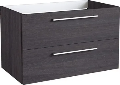 Produktbild von Waschtischunterschrank Rajkot 53, Farbe: Eiche Schwarz – 50 x 79 x 45 cm (H x B x T)