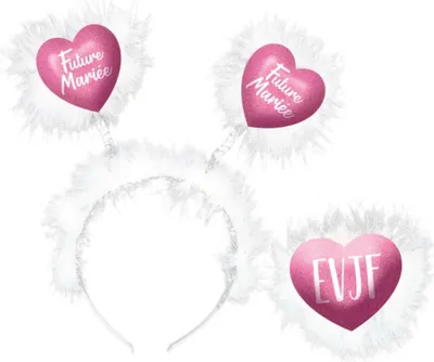 Productafbeelding van Haaraccessoire, bruid, veren, hoofdband voor volwassenen, wit - One size