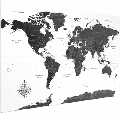 Zdjęcie produktu dla Plakat Monometalatyczna mapa 60x40 cm bez ramy bez marginesu