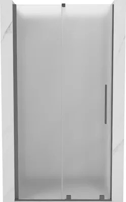 Produktbild von Mexen Velar Schiebetüren für Dusche 110 cm, satiniert, Gunmetal - 871-110-000-31-95