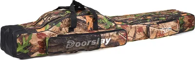 Produktbild von 3-lagige Angeltasche, Tragbar Angeltasche Rutentasch, Faltbar Angelrutentaschen, Rutentasche Rod Case für Angelruten, Reise-Aufbewahrungstasche, 150cm