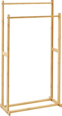 Obrázek produktu pro BELIANI Stojan na ručníky bambusový světlé dřevo 45 x 84 cm 2 držáky koupelnové doplňky