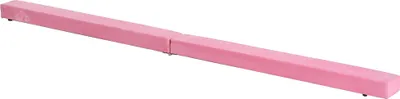 A pink balance beam on a white background.