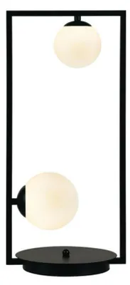 Produktbild von ACA Tischleuchte mit 2xG9-Fassungen, schwarz + weiß, 25x12x54 cm, OD91252TB