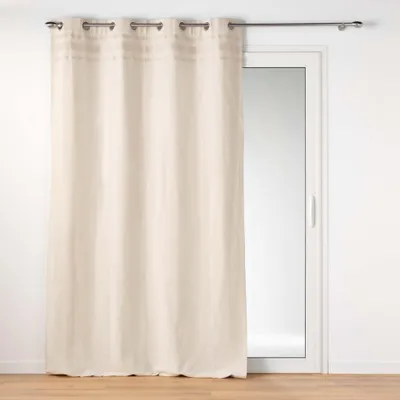Produktbild von Beige Vorhang DORELINE, Baumwolle, 140 x 240 cm