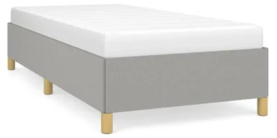 Produktbild von vidaXL Bettgestell ohne Matratze Hellgrau 90x200 cm Stoff