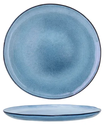 Zdjęcie produktu dla Bloomingville Sandrine, Talerz obiadowy, Okrągły, Kamionka, Niebieski, 28,5 cm