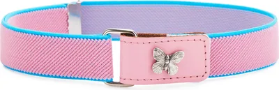 Image de Ceinture élastique pour fille Ladeheid, 1 à 6 ans, 34 à 65 cm, P15G (rose/bleu/papillon)