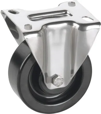 Produktbild von Tarrox Phenolharz Bockrolle 125x35 mm bis 200 kg, hitzebeständig bis 250°C, Plattengröße 100x85 mm
