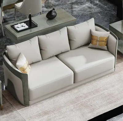 Produktbild von Sofa Dreisitzer Couch Klassische Neu Polster 3 Sitzer Leder Couchen Ledersofa