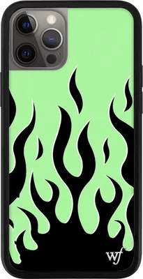 Image de Coque pour Apple iPhone 12/12 Pro 6,1 pouces, dos vert uni