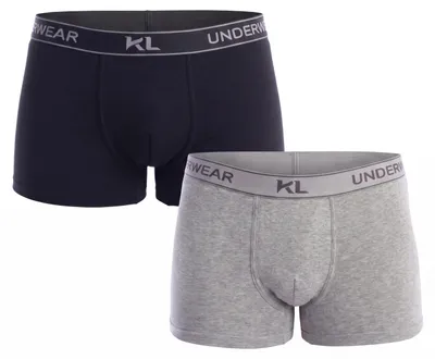 Immagine prodotto di Kisses&Love, confezione da 2 boxer da uomo in cotone elasticizzato, modello KLB1