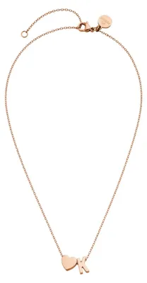 Produktbild von Purelei Kette mit Buchstaben (K/Roségold) Damen Halskette aus Edelstahl