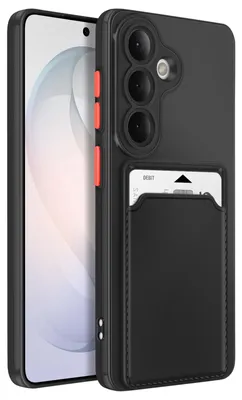 Produktbild von Avizar, Hülle mit Kartenfach und Kameraschutz für Samsung Galaxy S26, Schwarz