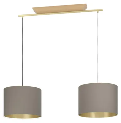 Produktbild von EGLO Hängelampe Santandria, 2-flammige Pendelleuchte über Esstisch, FSC100PA, Esszimmerlampe, Hängeleuchte mit E27, 105 cm
