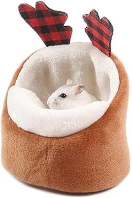Productafbeelding van Huisdierenbed voor kleine dieren - Hamsterhuisje met hangmat