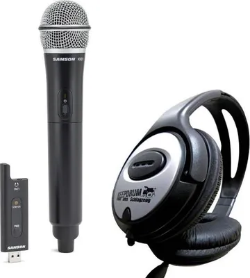 Obrázek produktu pro Samson XPD2HQ6 Bezdrátový ruční mikrofon USB se sluchátky
